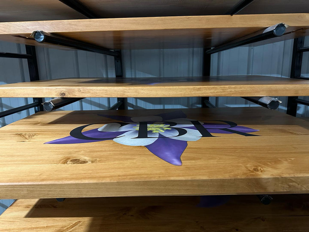 Custom Logo Solid Wood Restaurant Table Tops
