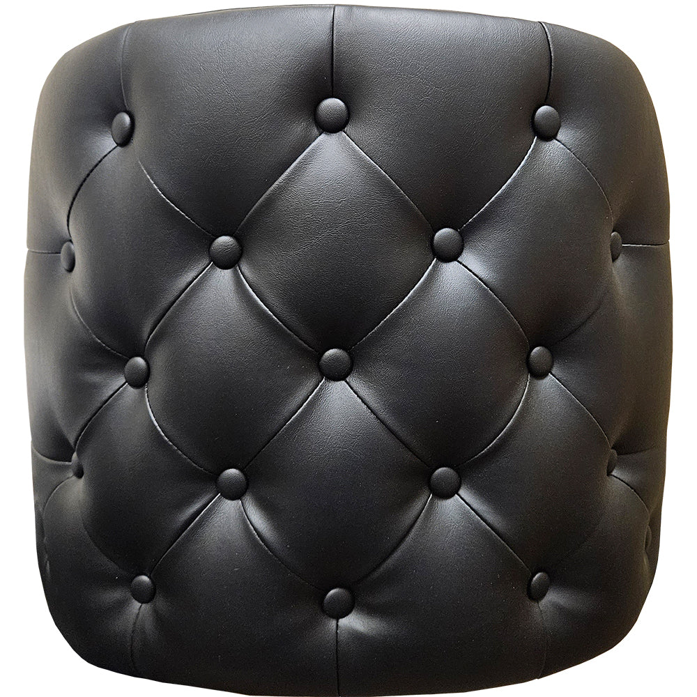 Black Vinyl Barstool Heads