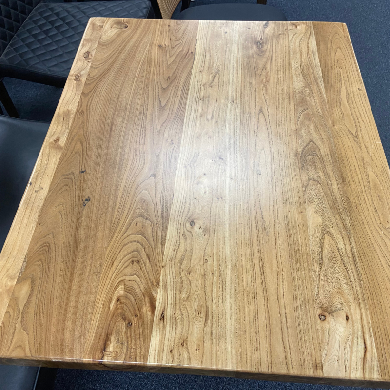 Natural Elm Solid Wood Restaurant Table Tops