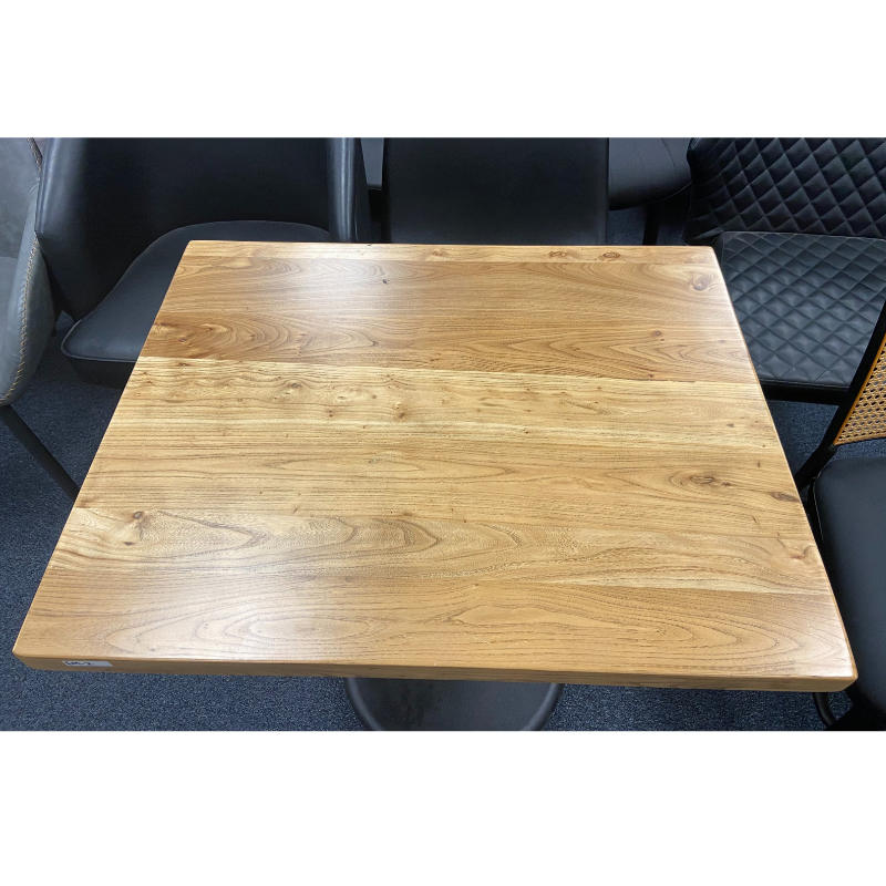 Natural Elm Solid Wood Restaurant Table Tops