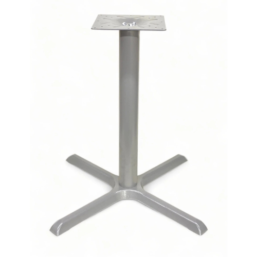 Galvanized Silver Outdoor Criss Cross Classic Table Base 22