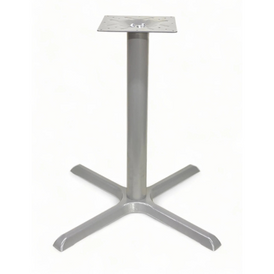Galvanized Silver Outdoor Criss Cross Classic Table Base 22