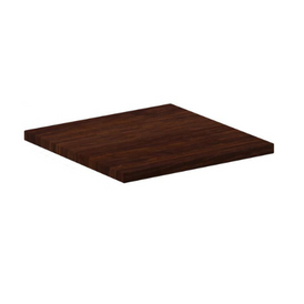 Luxe Walnut Extra Thick Poly Resin Restaurant Table Tops Indoor Use