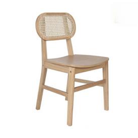 Natural Artisan Rattan Wood Verve Restaurant Dining Side Chair