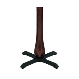 Onion Wood Column Black Classic Criss Cross Table Bases