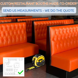 Fully Custom Restaurant Banquette Booth Seating and Manufacturing