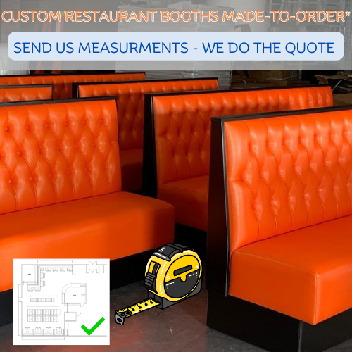 Restaurant Booths Seating and Table For Sale Set w 2 Booths 1 Table &  2Bases NEW