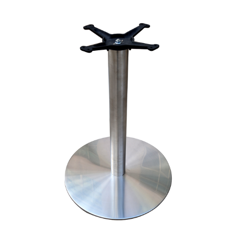 Brushed Steel Flat Disk Base 18