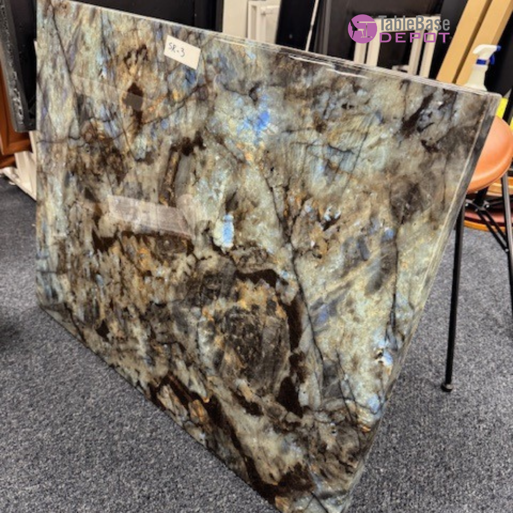 Striking Blue Hue Resin Restaurant Table Tops