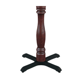 The Basic Wood Column Black Classic Criss Cross Table Bases