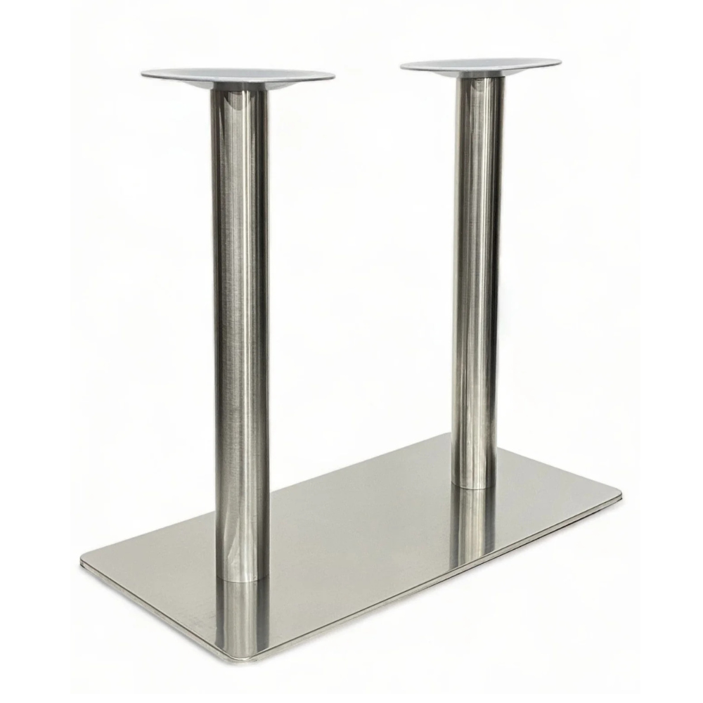 Titan Brushed Solid Stainless Steel Restaurant Table Base