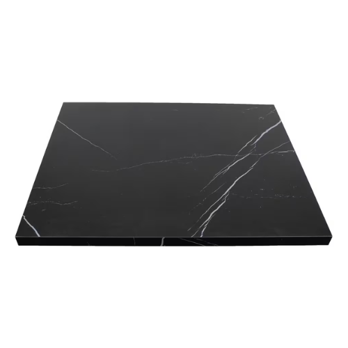 Tuscan Black Sintered Stone Restaurant Table Tops In-Outdoor