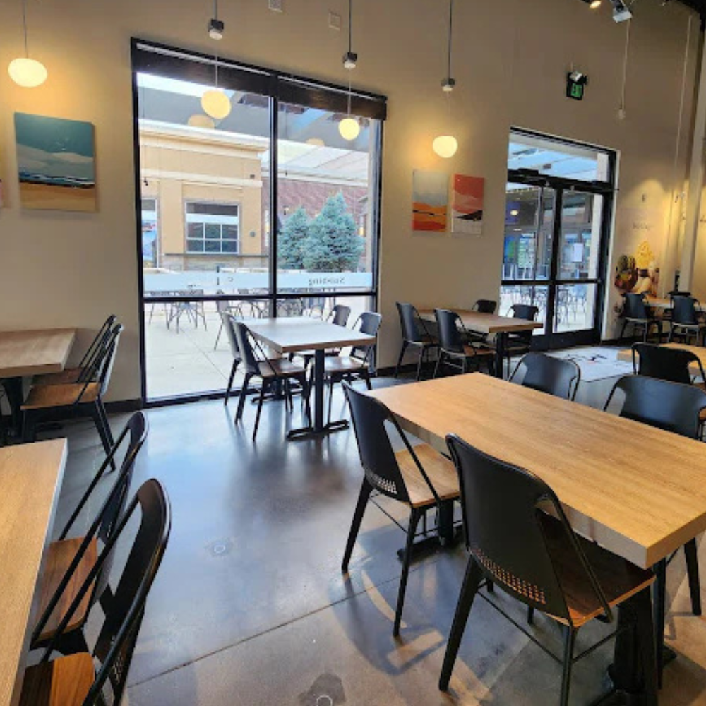 Urban Forge Black Metal Restaurant Chair With Black Walnut Veneer Seat
