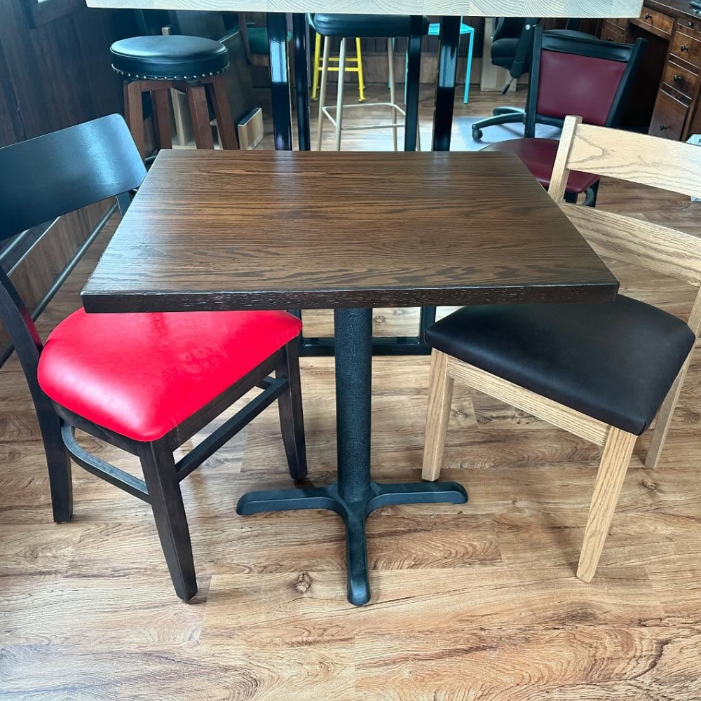 Classic Regular Oak Restaurant Table Tops Plank Style Custom Size