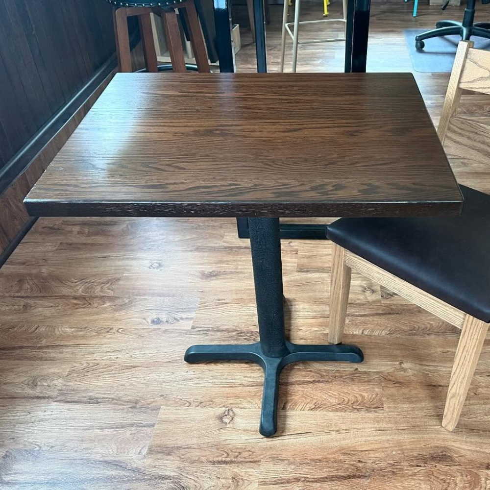 Classic Regular Oak Restaurant Table Tops Plank Style Custom Size