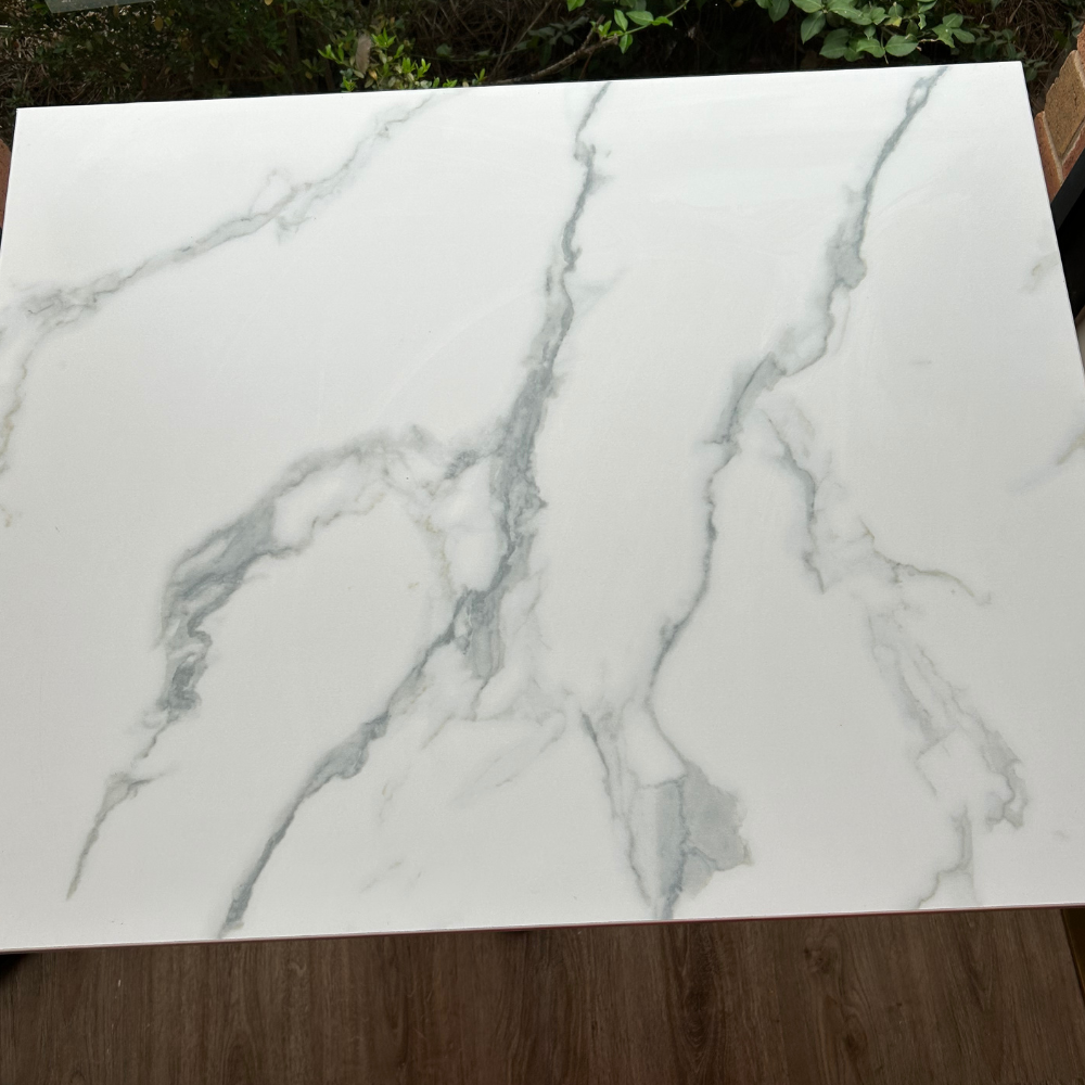 White Sienna Stone Melamine Restaurant Table Tops