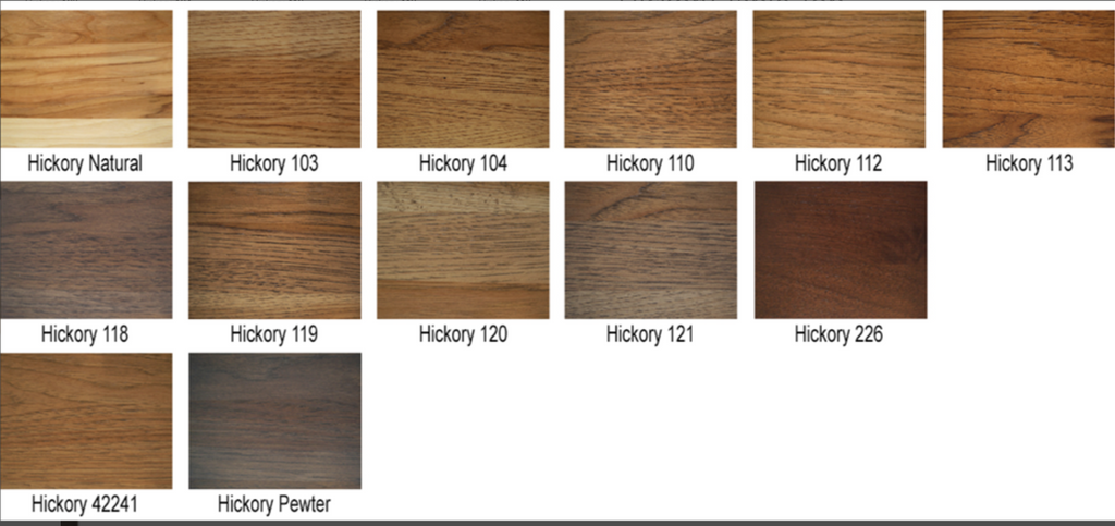 Creamy Heartwood Hickory Restaurant Table Tops