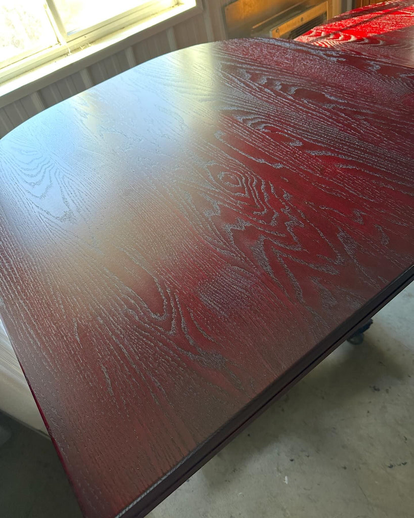 Classic Regular Oak Restaurant Table Tops Plank Style Custom Size