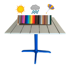 Key Largo Custom Size Outdoor Marine Grade Polymer Patio Table 23 Colors