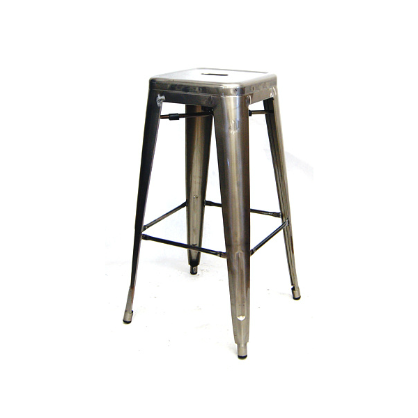 Pewter Finish Tolix Bar Stool