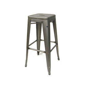 Antique Welded Matte Gun Metal Finish Tolix Bar Stool