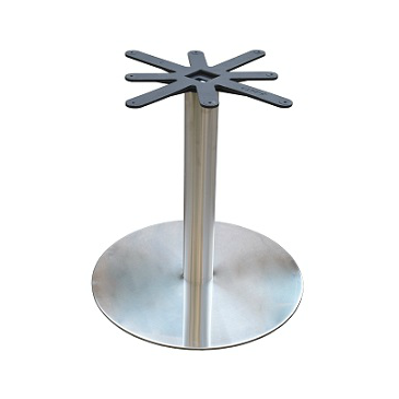 Brushed Steel Flat Disk Base 28