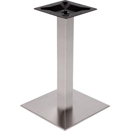Brushed Steel Square Outdoor Table Base