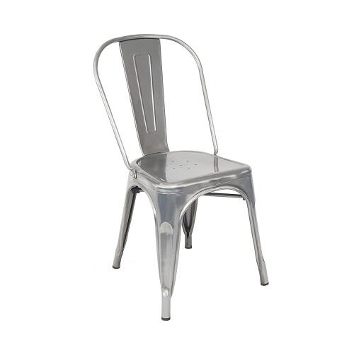 Clear Metal Tolix Chair Indoor