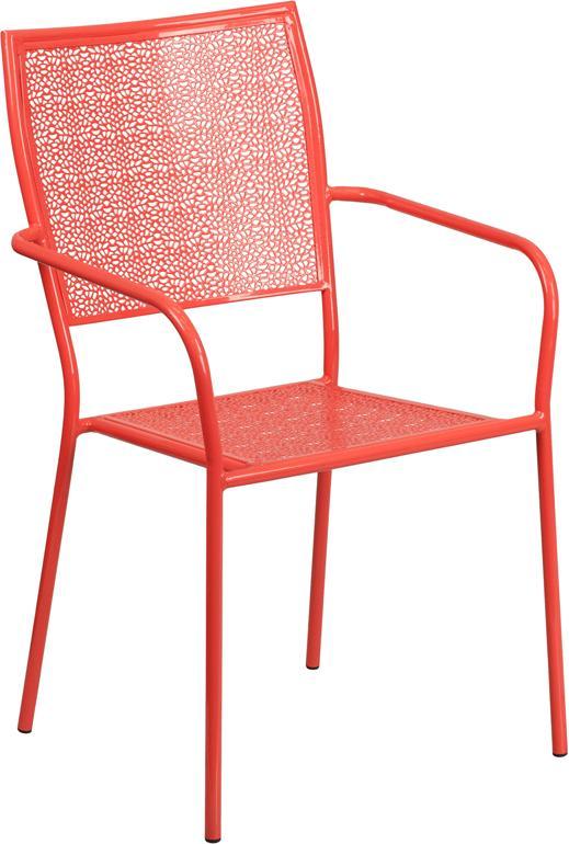 Bellina Outdoor Patio Arm Chair With Eased Square Back