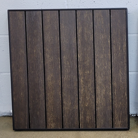 Chocolate Mocha Faux Wood Patio Table Top In-Outdoor