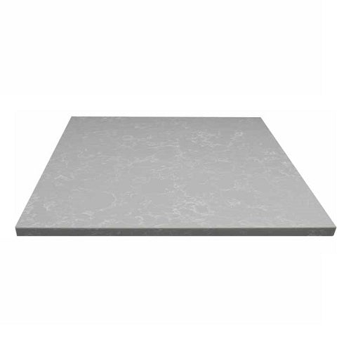 Cloud Gray Quartz Restaurant Table Tops In-Outdoor