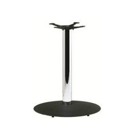 Custom Black and Chrome Table Base 17