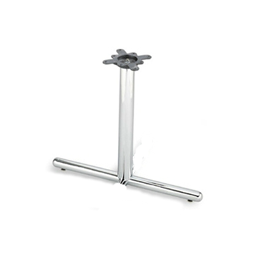 Modern T Chrome Tube Base Rounded Ends 2.20