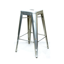 Galvanized Silver Finish Tolix Bar Stool