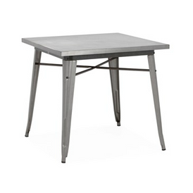 Gun Metal Finish Steel Tolix Dining Table 30