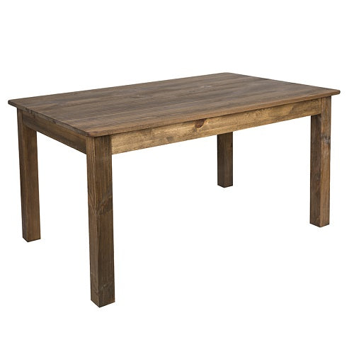 Solid wood shop farm table