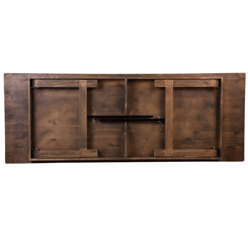Heirloom Folding Countrified Finish Country Farm Table Commercial Grade