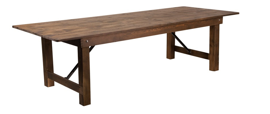 Heirloom Folding Countrified Finish Country Farm Table Commercial Grade