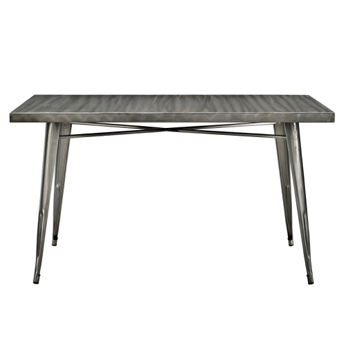 Industrial Grand Toil Pewter Restaurant Dining Gathering Table 3260