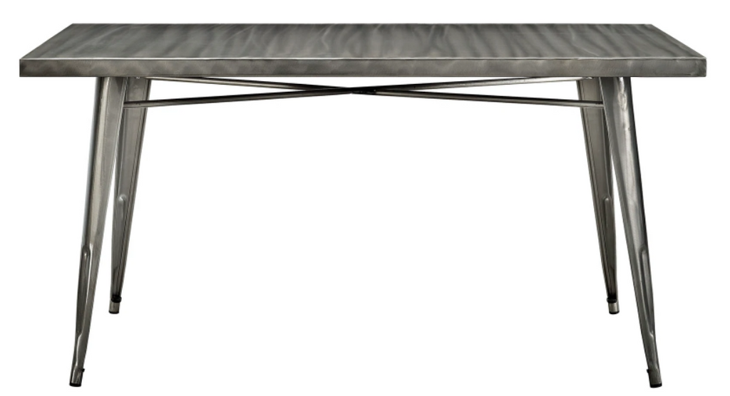 Industrial Grand Toil Pewter Restaurant Dining Gathering Table 3260