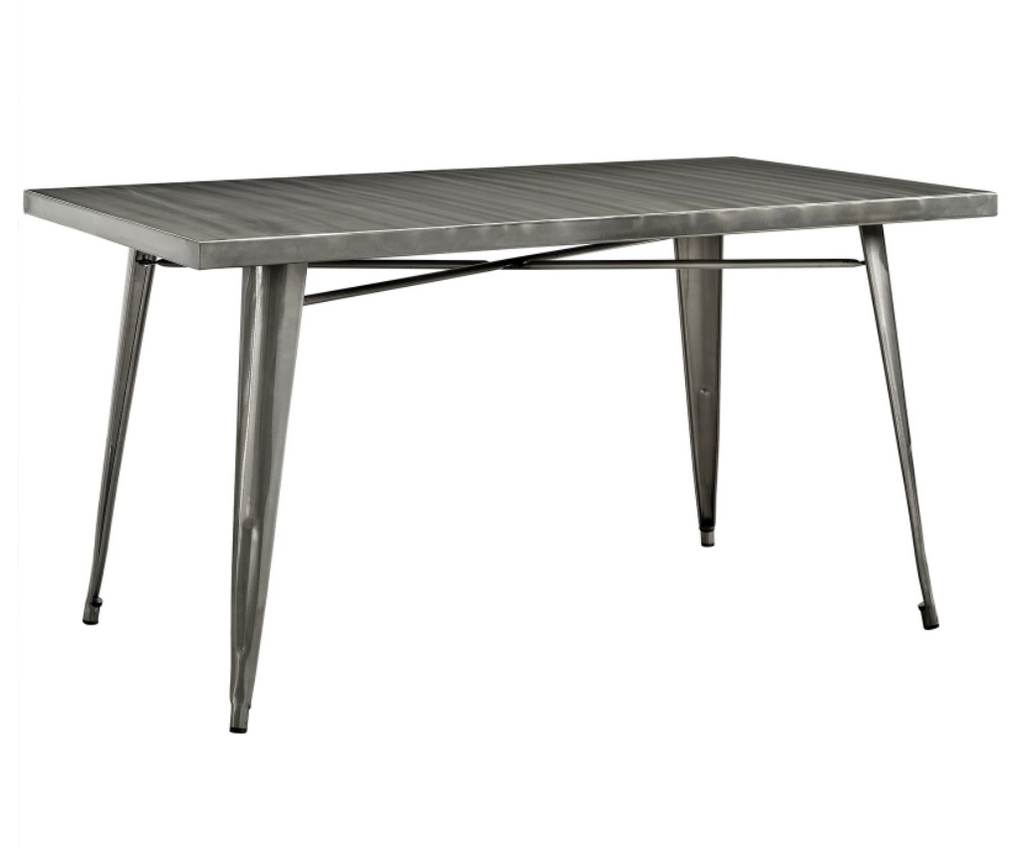 Industrial Grand Toil Pewter Restaurant Dining Gathering Table 3260