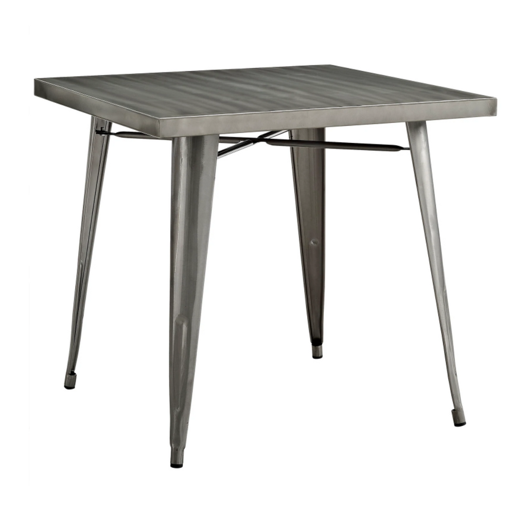 Industrial Grand Toil Pewter Restaurant Dining Gathering Table 3260