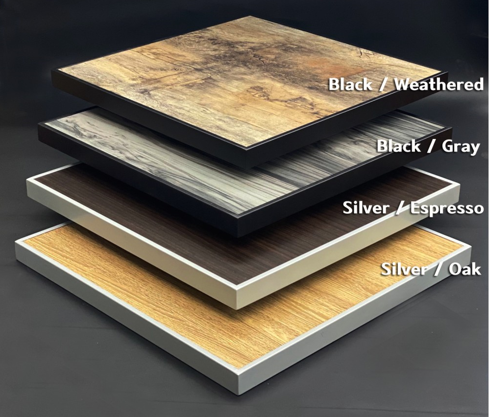 Interurban Outdoor High Pressure Laminate Restaurant Patio Tables