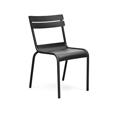 Massima Black Indoor Outdoor Galvanized Side Chair