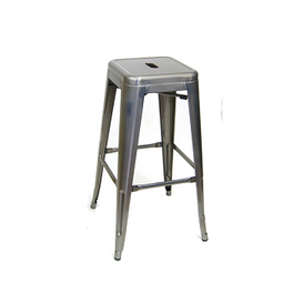 Medium Gun Metal Finish Tolix Bar Stool