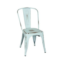 Old Powder Baby Blue Vintage Tolix Chair