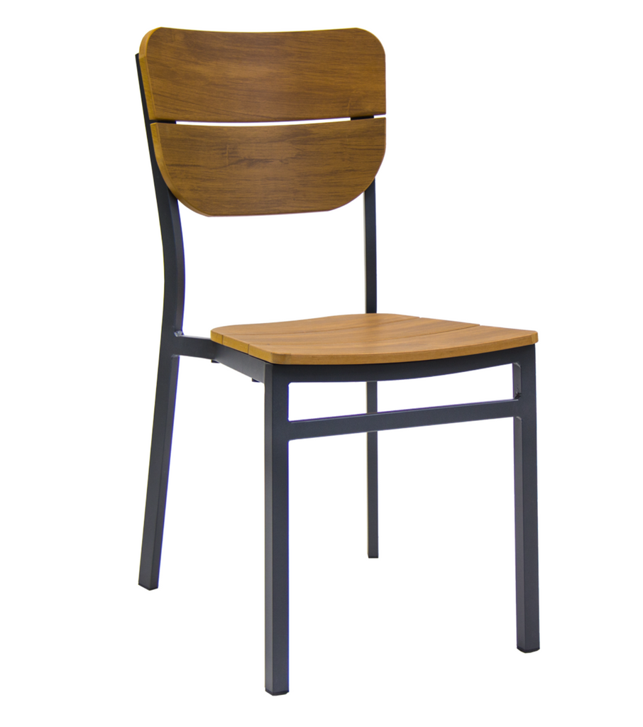 Outdoor Synteak Aluminum Frame Natural Finish Outdoor Patio Chair