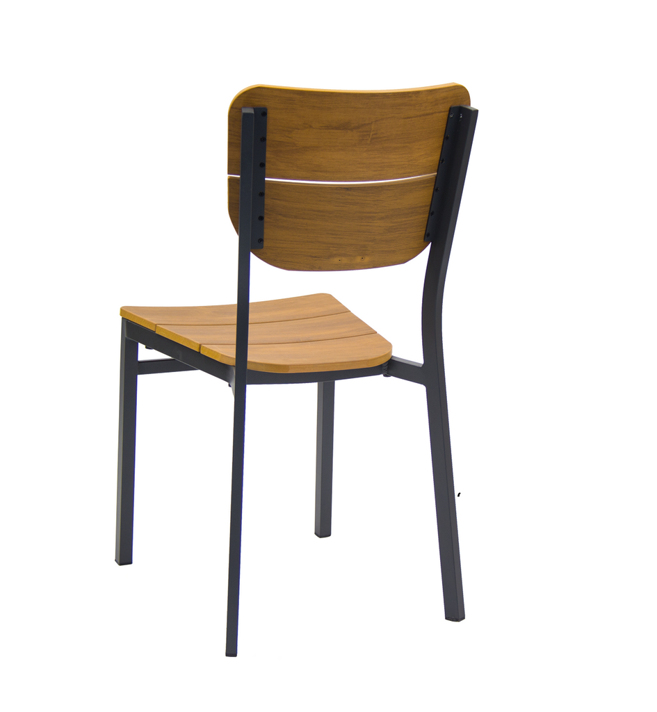 Outdoor Synteak Aluminum Frame Natural Finish Outdoor Patio Chair