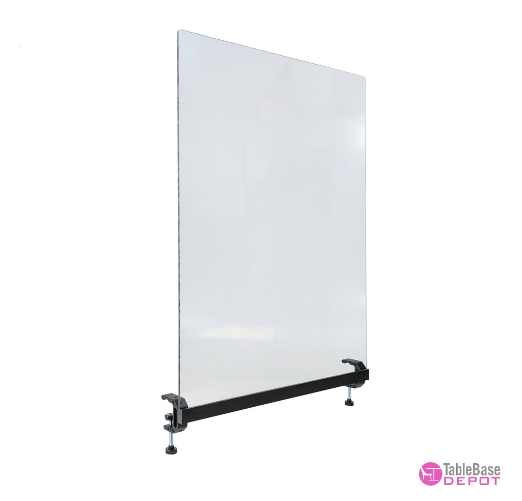 Quickclamp Secured Social Distancing Germ Shield Clear Divider
