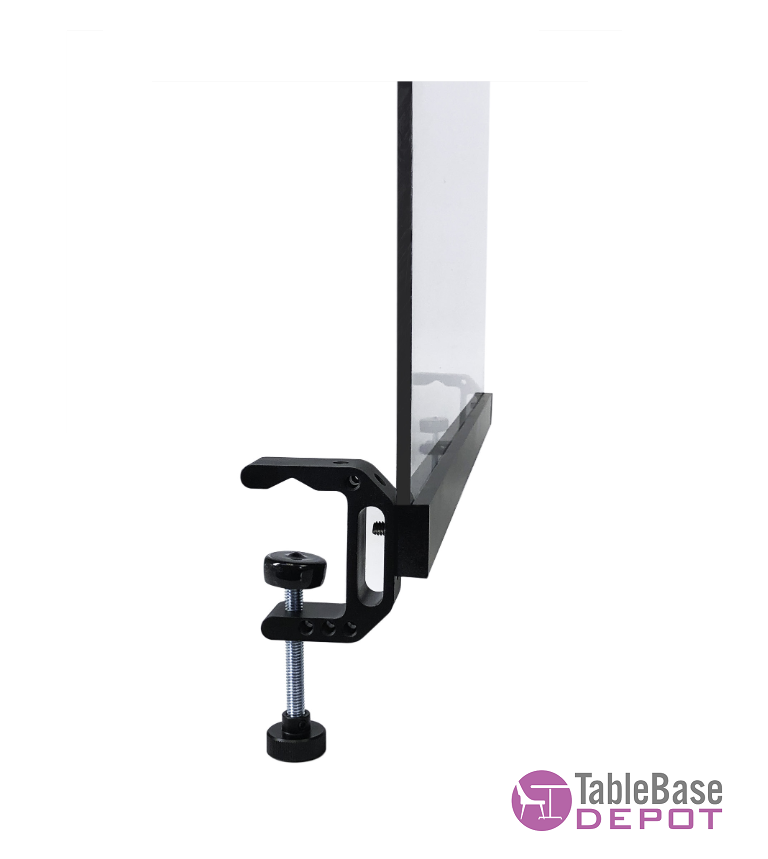Quickclamp Secured Social Distancing Germ Shield Clear Divider